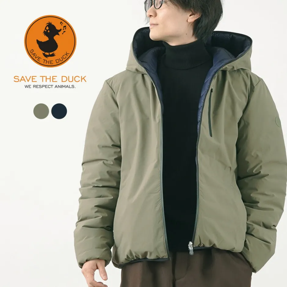 Jackets^SAVE THE DUCK / Ezra Synthetic Down Reversible Hooded Jacket