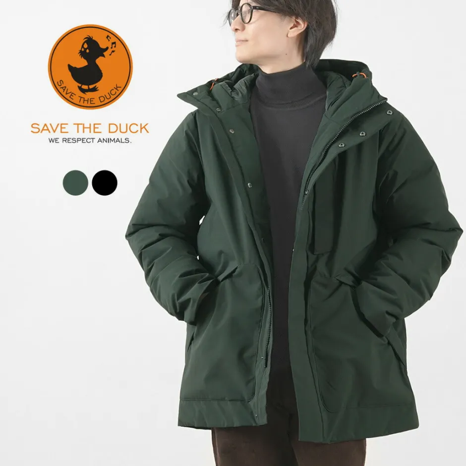 Down Wear^SAVE THE DUCK / Phyllis Synthetic Down Hooded Middle Jacket