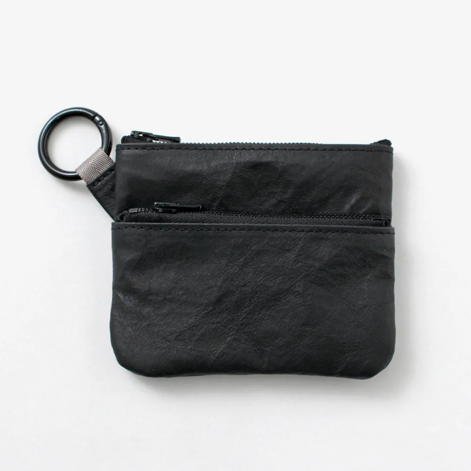 Other Bags^SENTI / Dyneema Leather Double Zipper Pouch