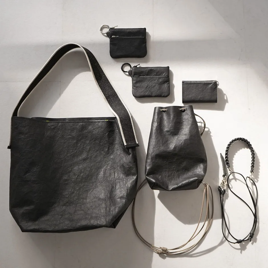 Other Bags^SENTI / Dyneema Leather Double Zipper Pouch
