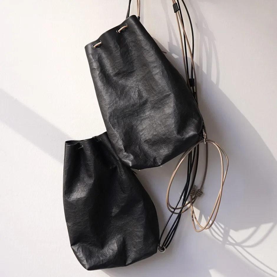Shoulder Bags^SENTI / Dyneema Leather Drawstring Bag L