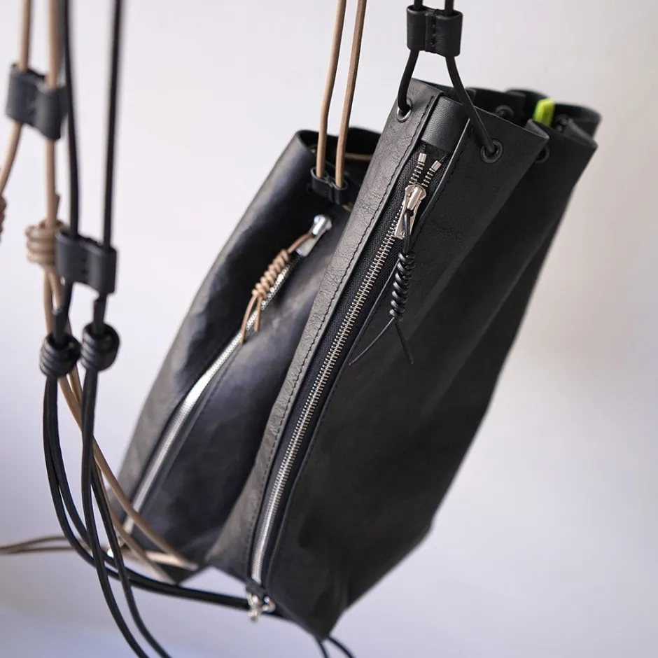 Shoulder Bags^SENTI / Dyneema Leather Drawstring Bag L