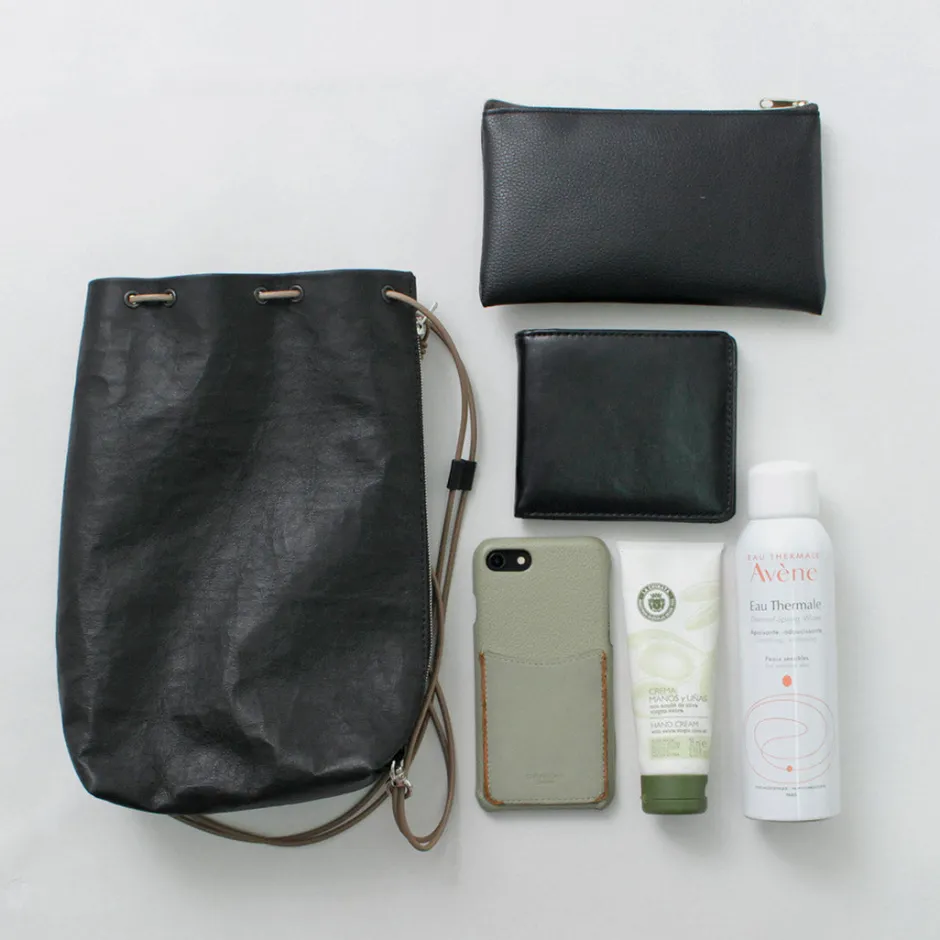 Shoulder Bags^SENTI / Dyneema Leather Drawstring Bag L