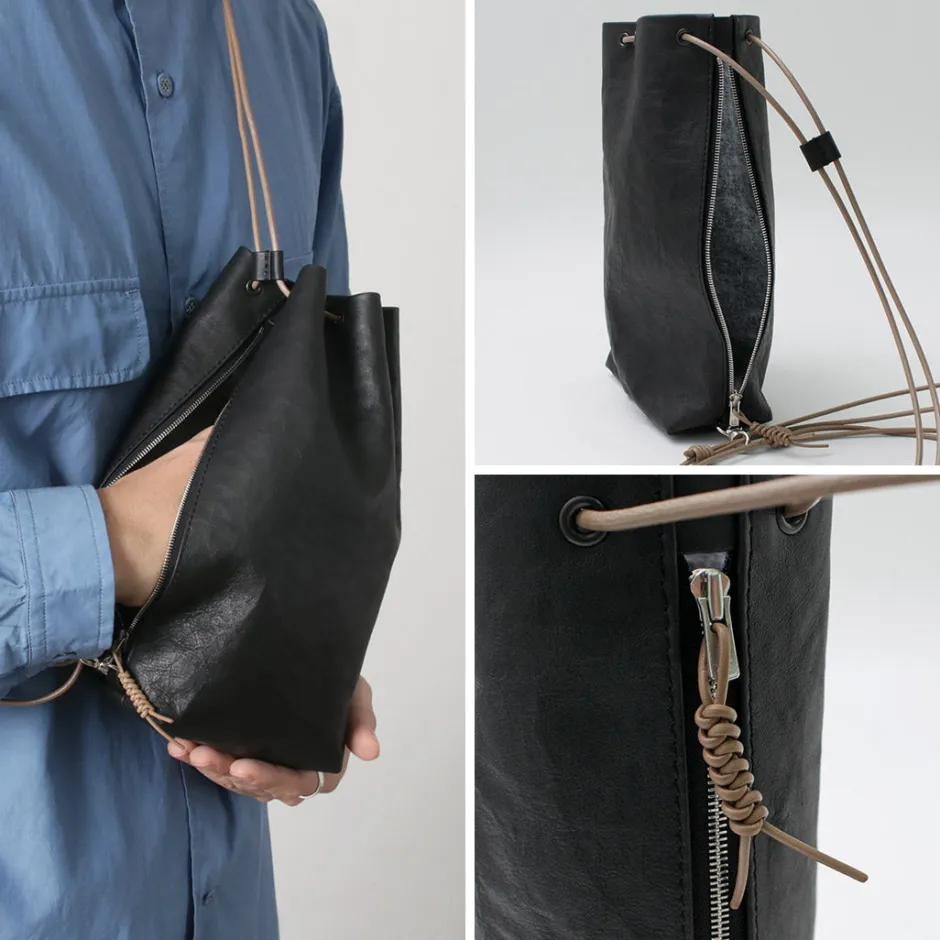 Shoulder Bags^SENTI / Dyneema Leather Drawstring Bag L