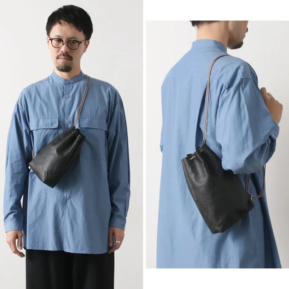 Shoulder Bags^SENTI / Dyneema Leather Drawstring Bag L
