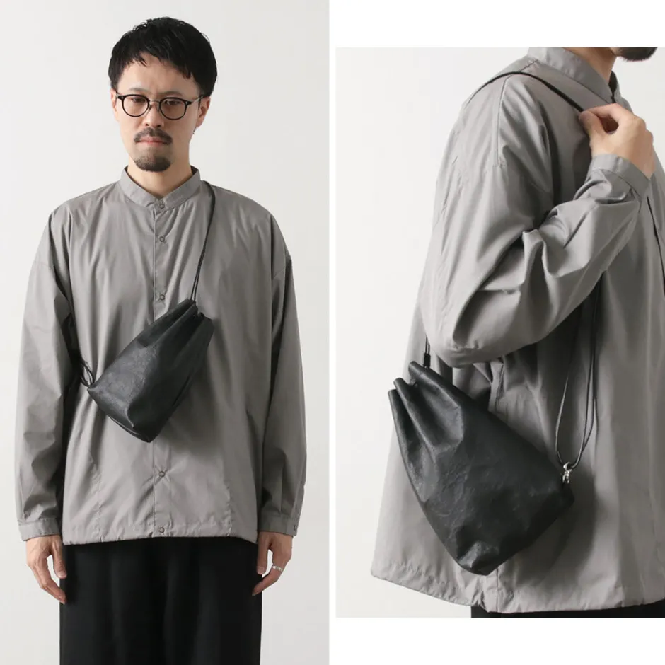Shoulder Bags^SENTI / Dyneema Leather Drawstring Bag L