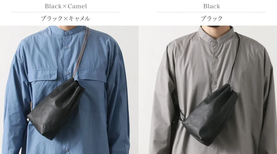 Shoulder Bags^SENTI / Dyneema Leather Drawstring Bag L