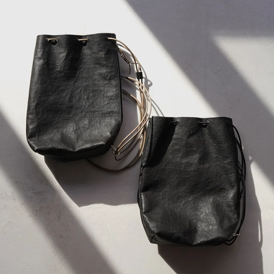 Shoulder Bags^SENTI / Dyneema Leather Drawstring Bag L