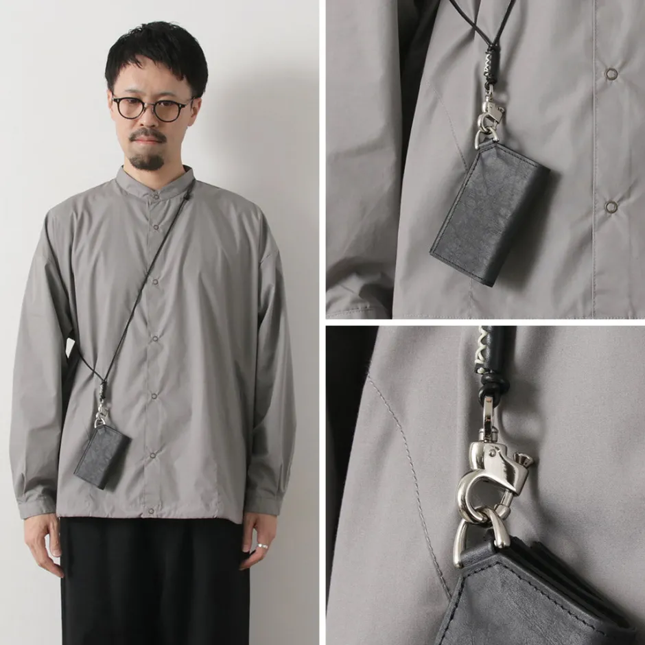 Wallets^SENTI / Dyneema Leather Trifold Slim Wallet black