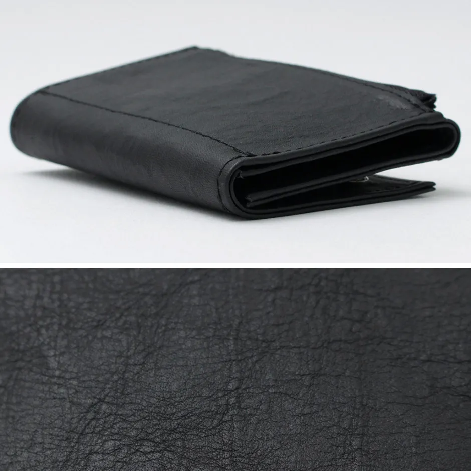 Wallets^SENTI / Dyneema Leather Trifold Slim Wallet black