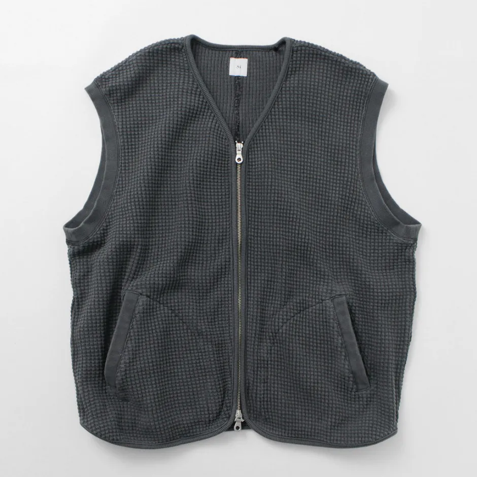 Sweatshirts^SI / Waffle Zip Vest