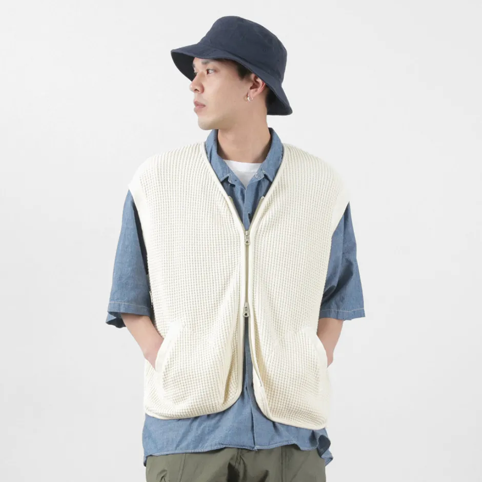 Sweatshirts^SI / Waffle Zip Vest