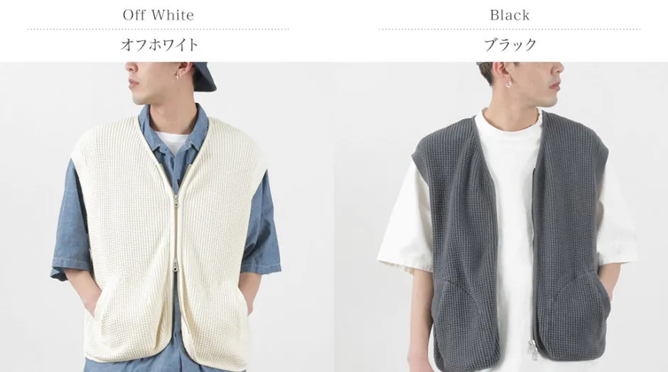 Sweatshirts^SI / Waffle Zip Vest