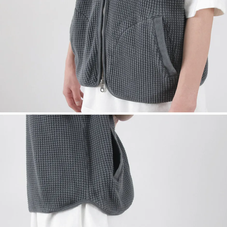 Sweatshirts^SI / Waffle Zip Vest