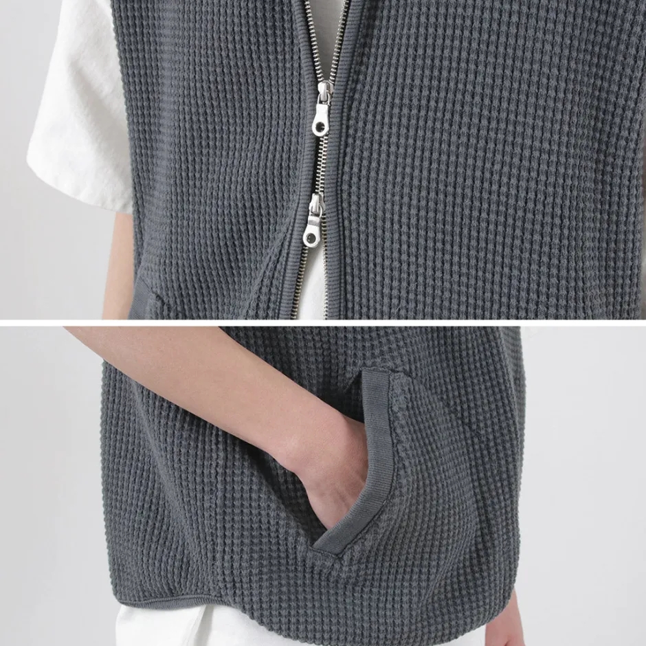 Sweatshirts^SI / Waffle Zip Vest