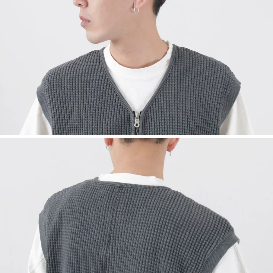 Sweatshirts^SI / Waffle Zip Vest