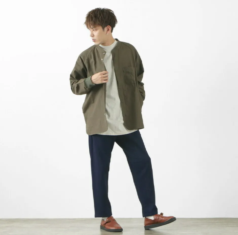 Trousers^SLOW HANDS / Denim Stretch Pile Wandering Pants navy