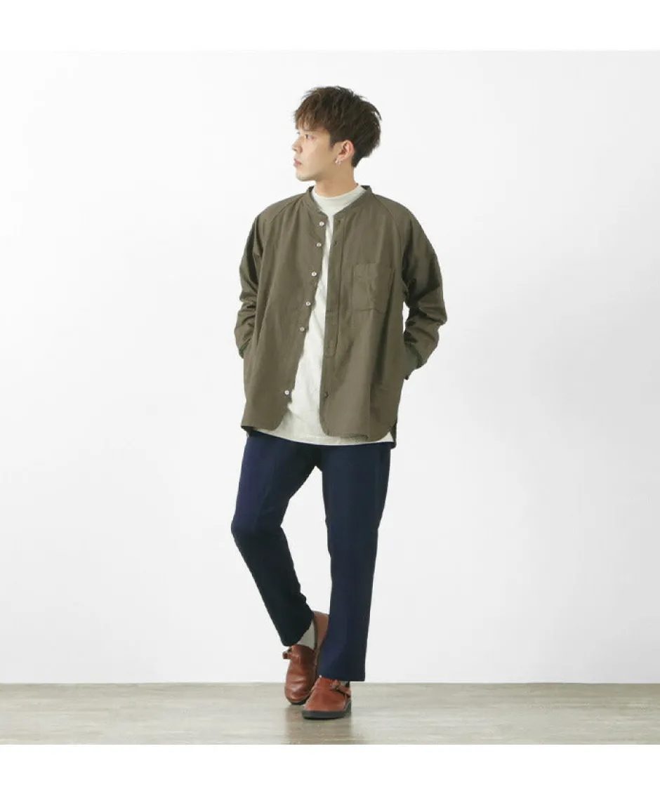 Trousers^SLOW HANDS / Denim Stretch Pile Wandering Pants navy