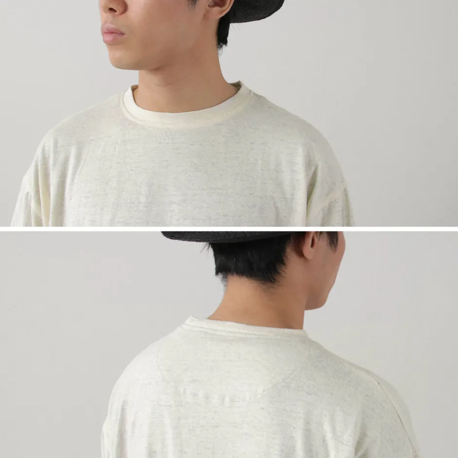T-Shirts^SLOW HANDS / Hemp Cotton Crew Neck T-Shirt