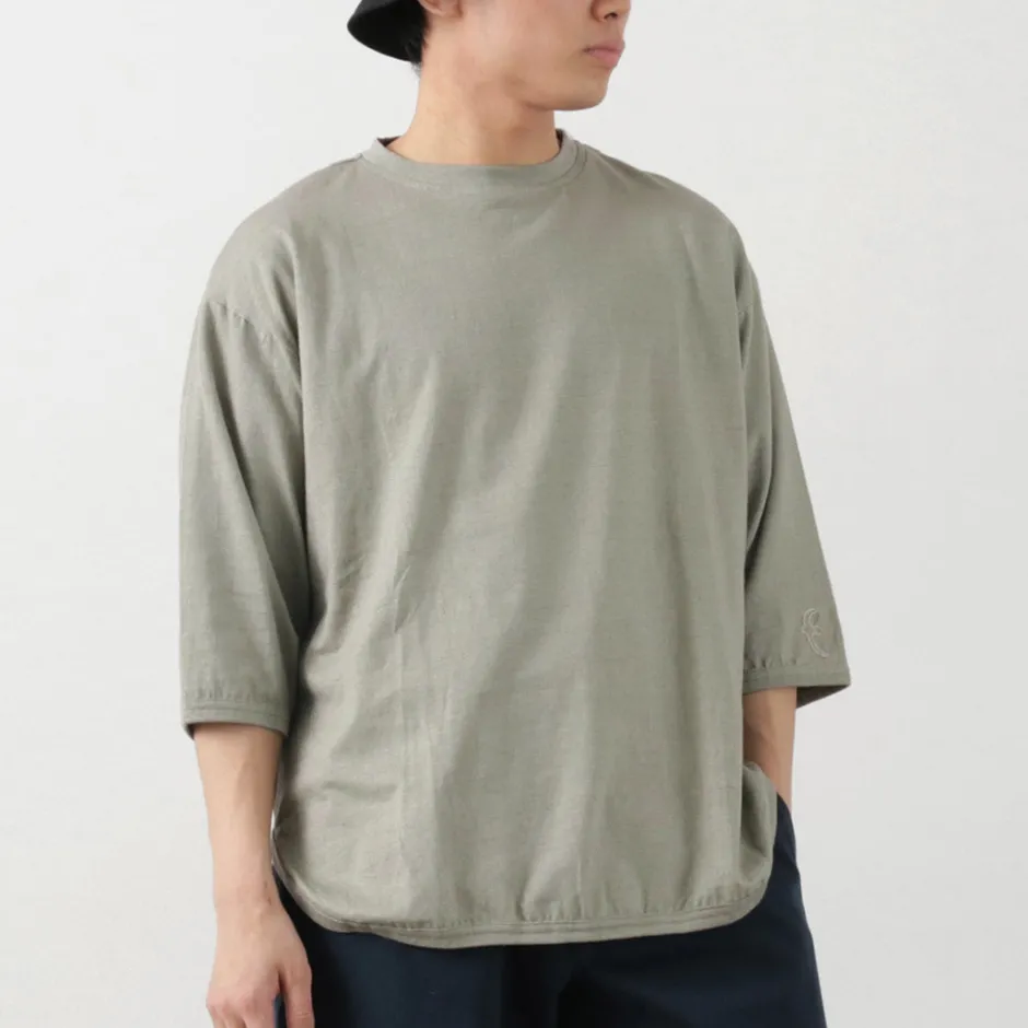 T-Shirts^SLOW HANDS / Hemp Cotton Crew Neck T-Shirt