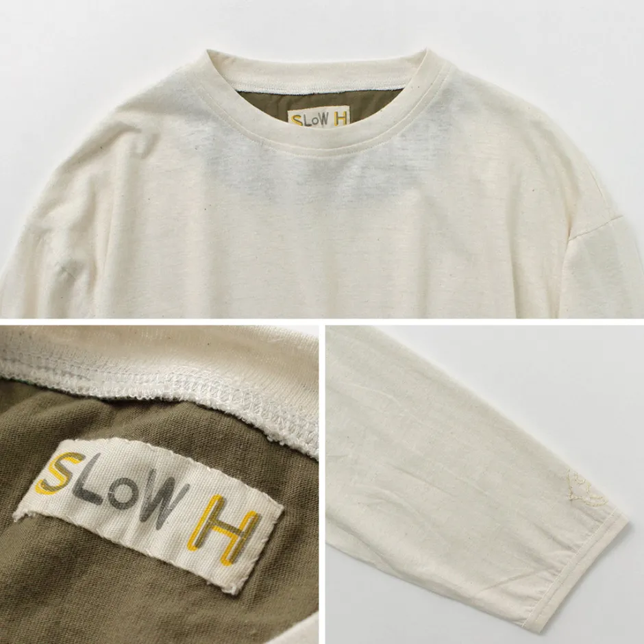 T-Shirts^SLOW HANDS / Hemp Cotton Crew Neck T-Shirt