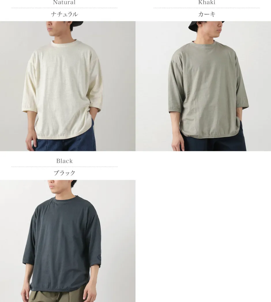 T-Shirts^SLOW HANDS / Hemp Cotton Crew Neck T-Shirt