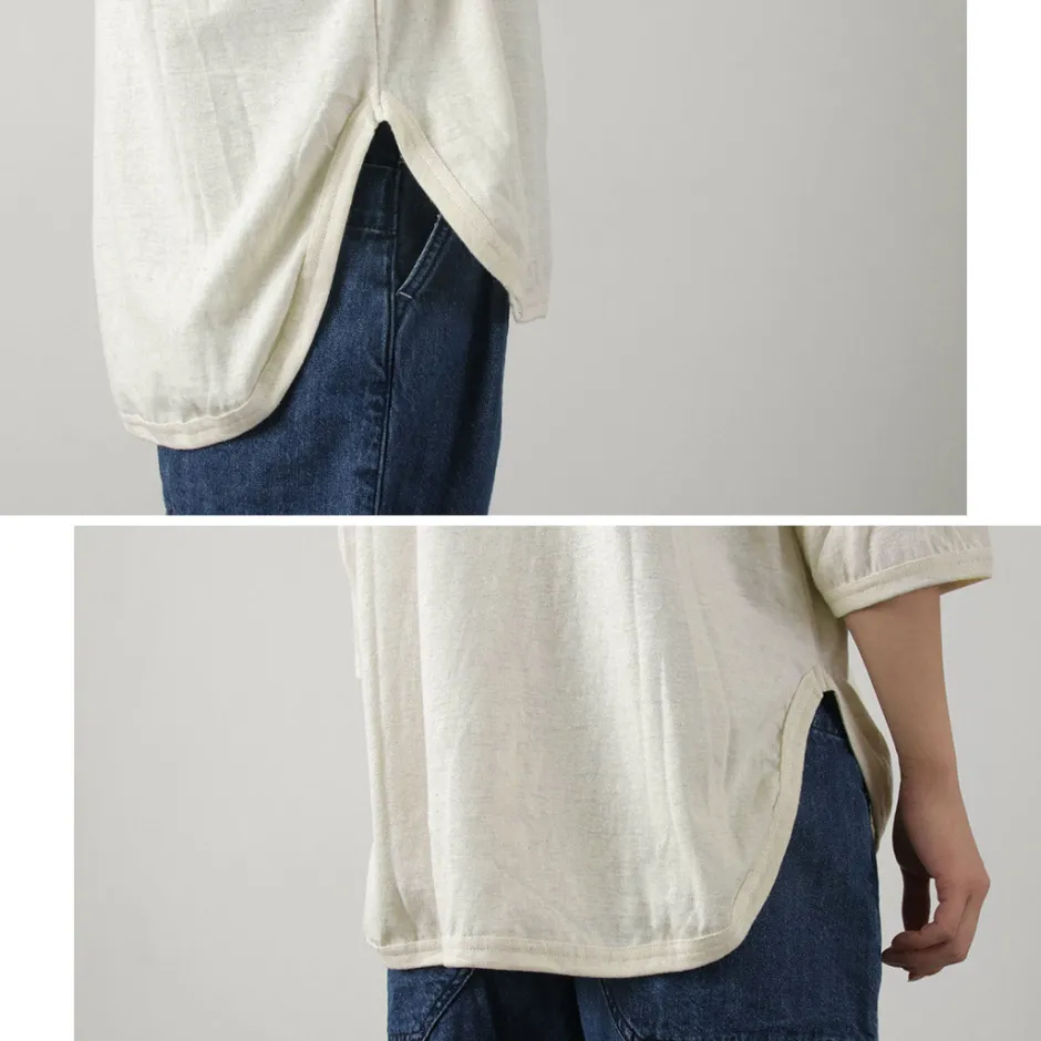 T-Shirts^SLOW HANDS / Hemp Cotton Crew Neck T-Shirt