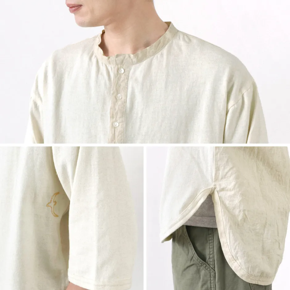T-Shirts^SLOW HANDS / Henry Neck Combi T-Shirt