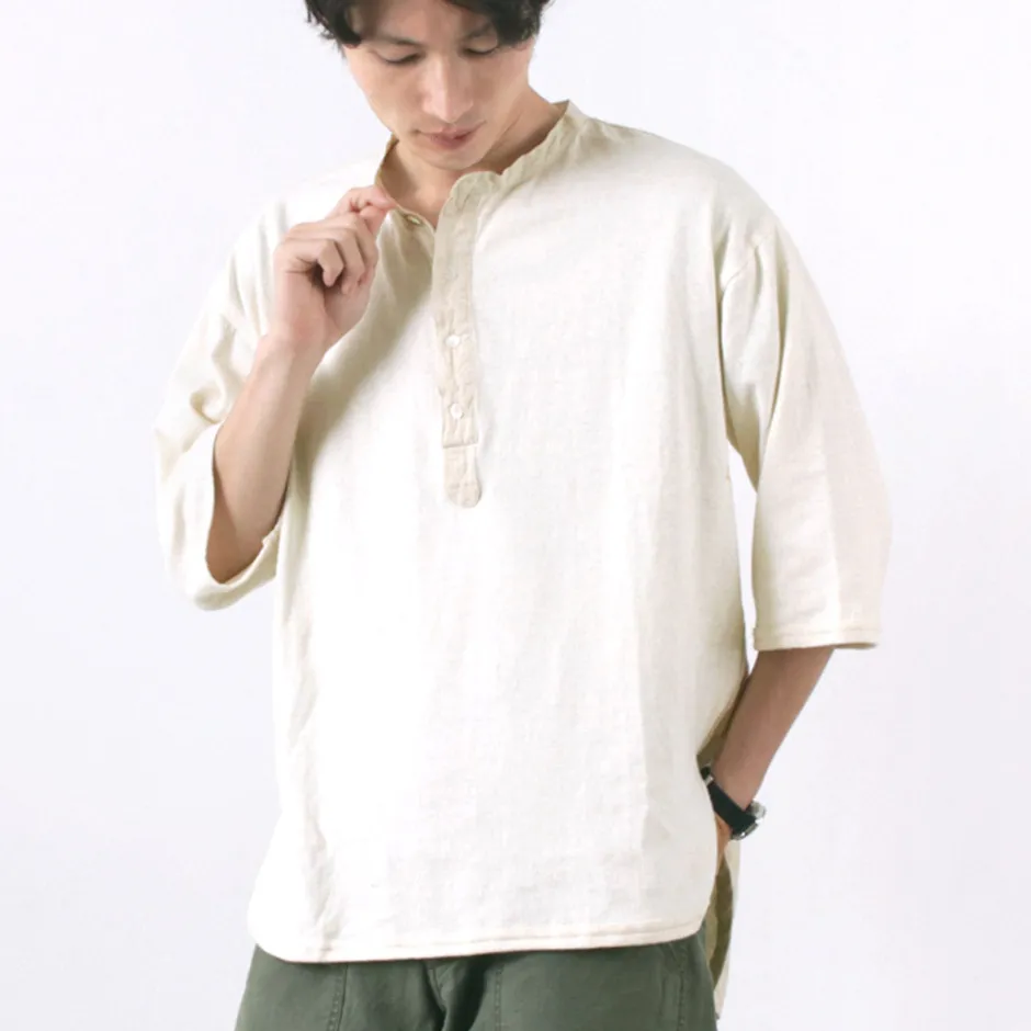 T-Shirts^SLOW HANDS / Henry Neck Combi T-Shirt