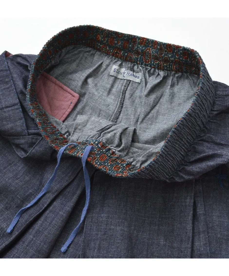 Trousers^SLOW HANDS / Light Denim Beach Pants