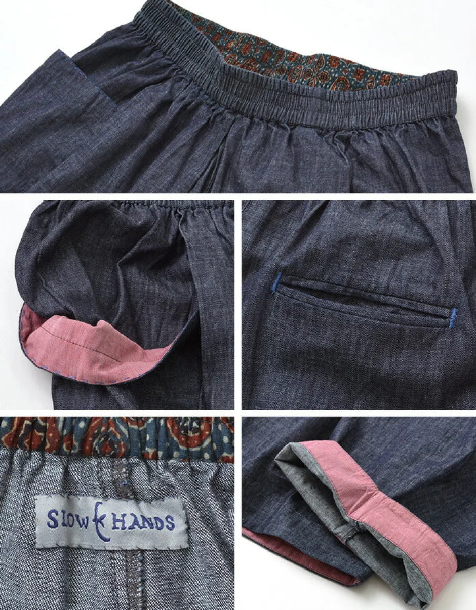 Trousers^SLOW HANDS / Light Denim Beach Pants