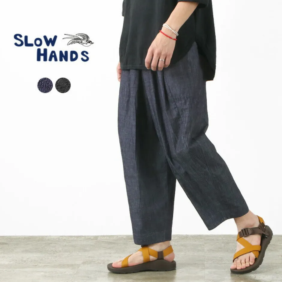 Trousers^SLOW HANDS / Light Denim Beach Pants