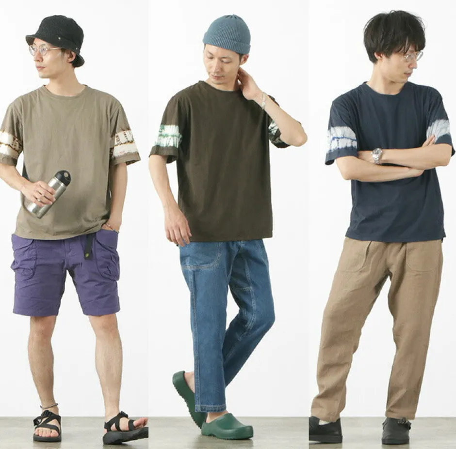 T-Shirts^SLOW HANDS / Tie-Dye Sleeve T-Shirt