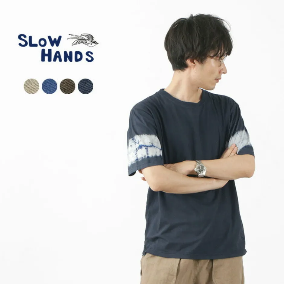 T-Shirts^SLOW HANDS / Tie-Dye Sleeve T-Shirt