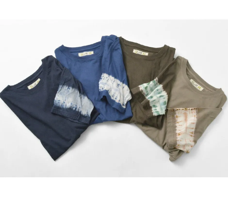 T-Shirts^SLOW HANDS / Tie-Dye Sleeve T-Shirt