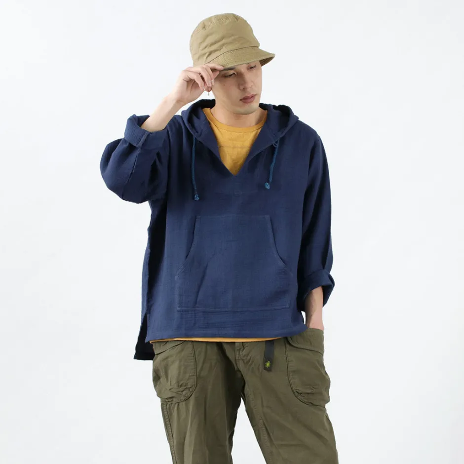 Sweatshirts^SLOW HANDS / Triple gauze Mexican parka
