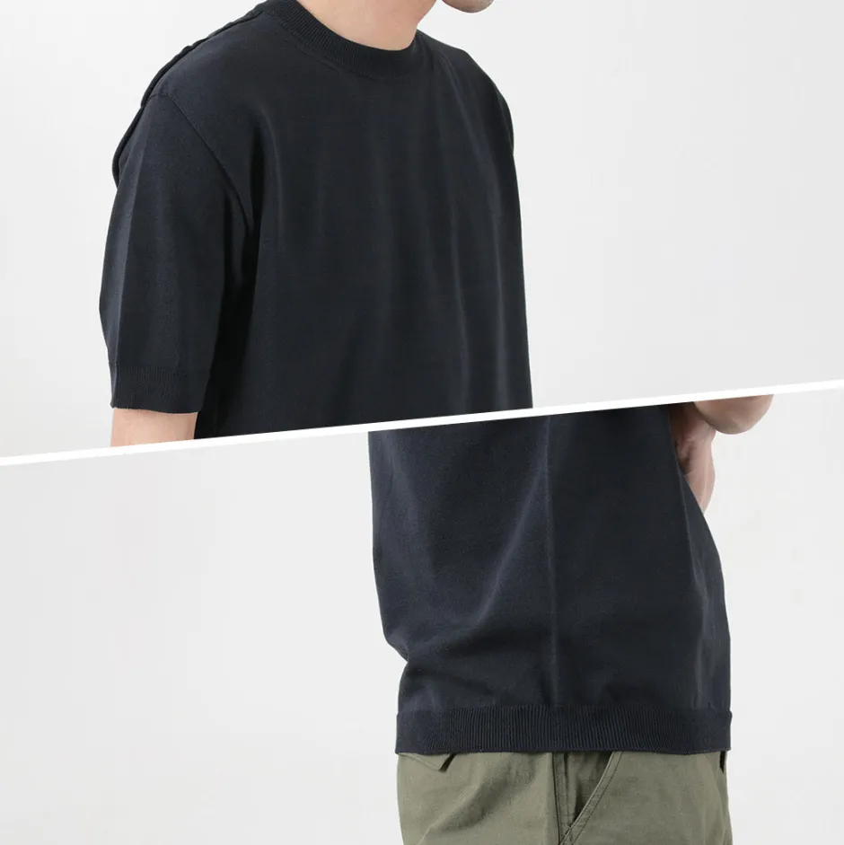 T-Shirts^SOGLIA / Cotton Fitted Seamless Knit Tee