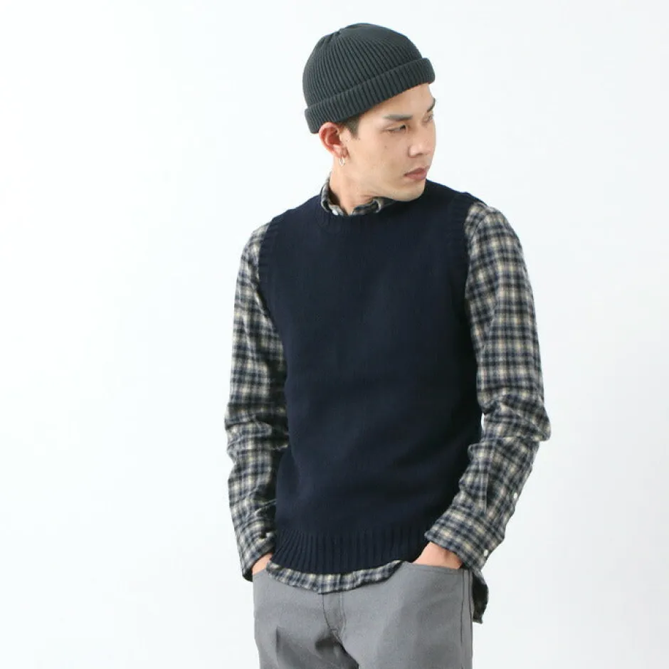 Knits^SOGLIA / LANDNOAH British Wool Crew Neck Knitted Vest