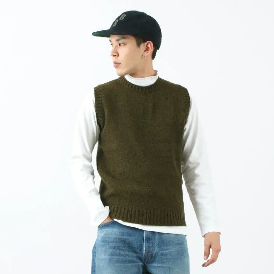 Knits^SOGLIA / LANDNOAH British Wool Crew Neck Knitted Vest