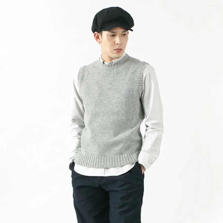 Knits^SOGLIA / LANDNOAH British Wool Crew Neck Knitted Vest