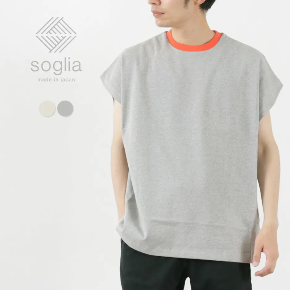 T-Shirts^SOGLIA / Open Ended French Sleeve T-Shirt Solid