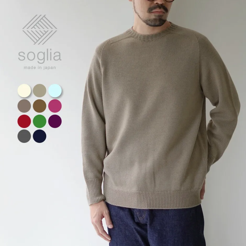 Knits^SOGLIA / Weaners Seamless Merino Wool Crew Neck Sweater