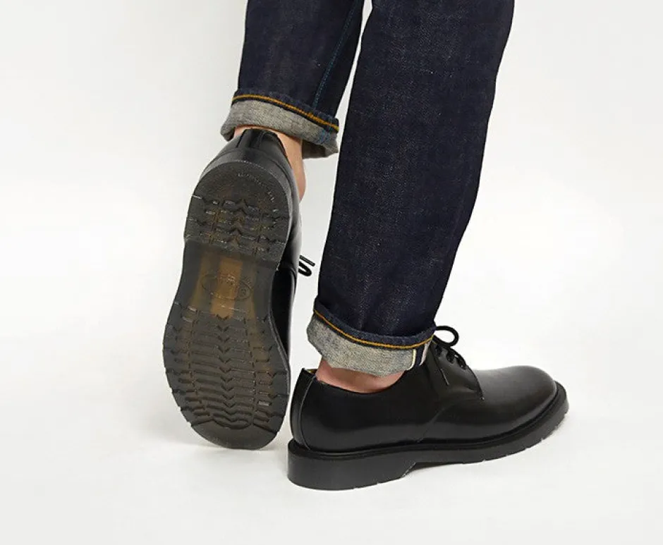Leather Shoes & Boots^SOLOVAIR / Plain toe 4 eyelet shoes black