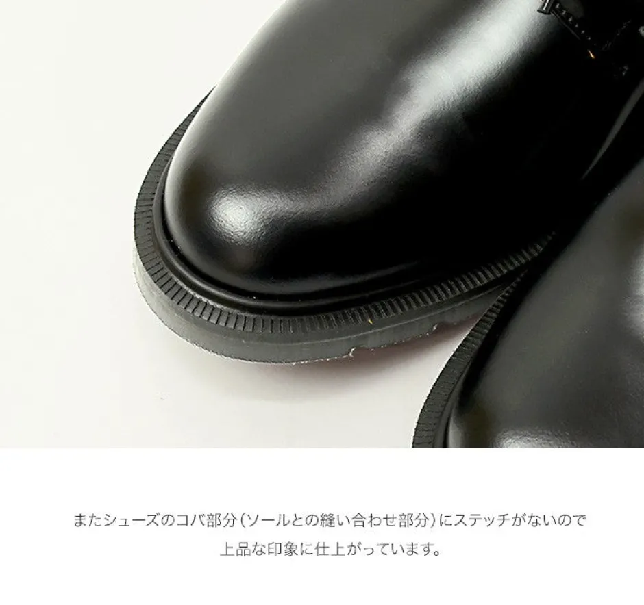 Leather Shoes & Boots^SOLOVAIR / Plain toe 4 eyelet shoes black