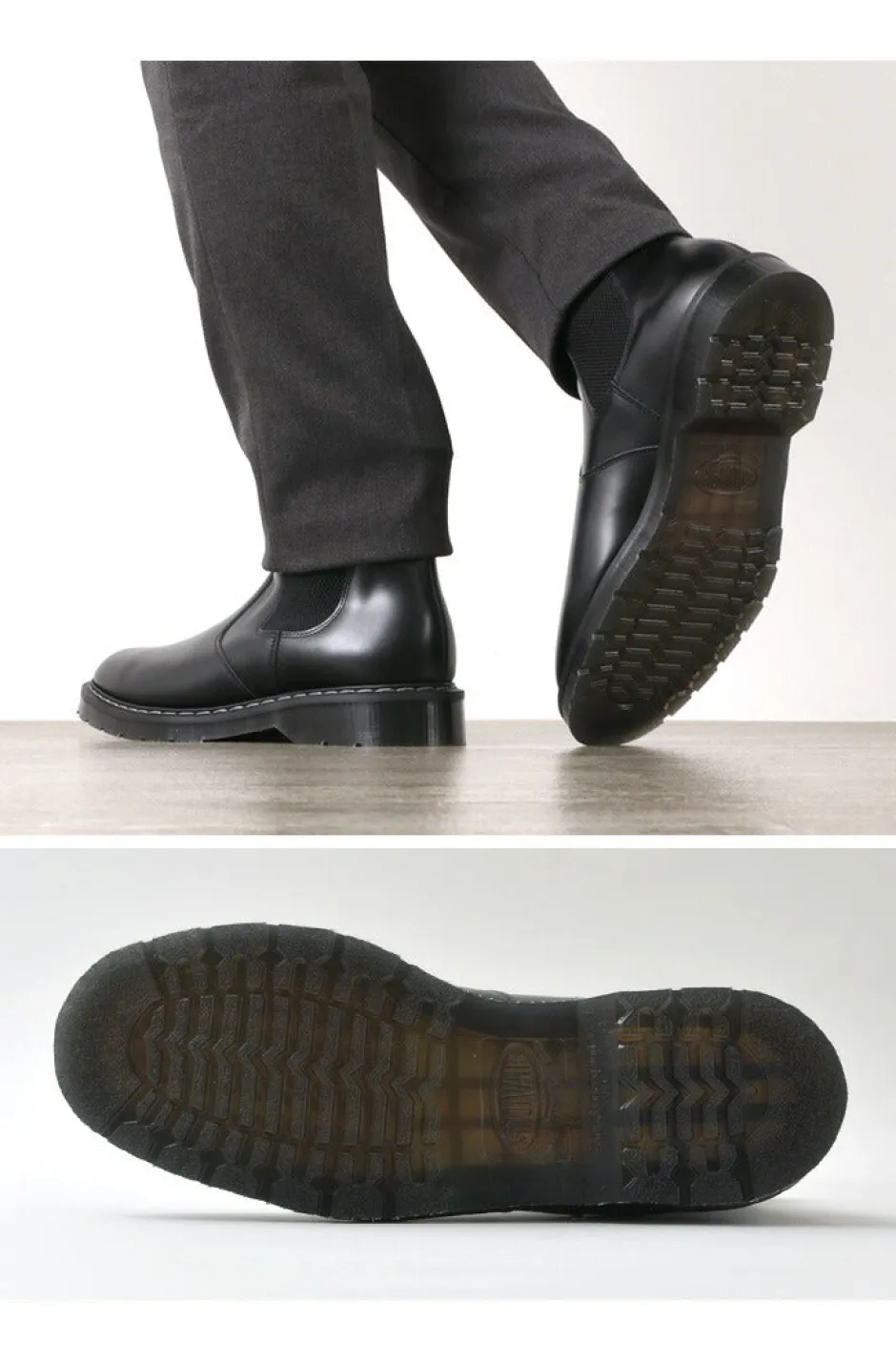 Leather Shoes & Boots^SOLOVAIR / THE DEALER BOOT Hi-SHINE black