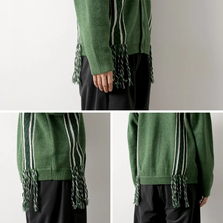 Knits^SON OF THE CHEESE / Fringe Knit Cardigan