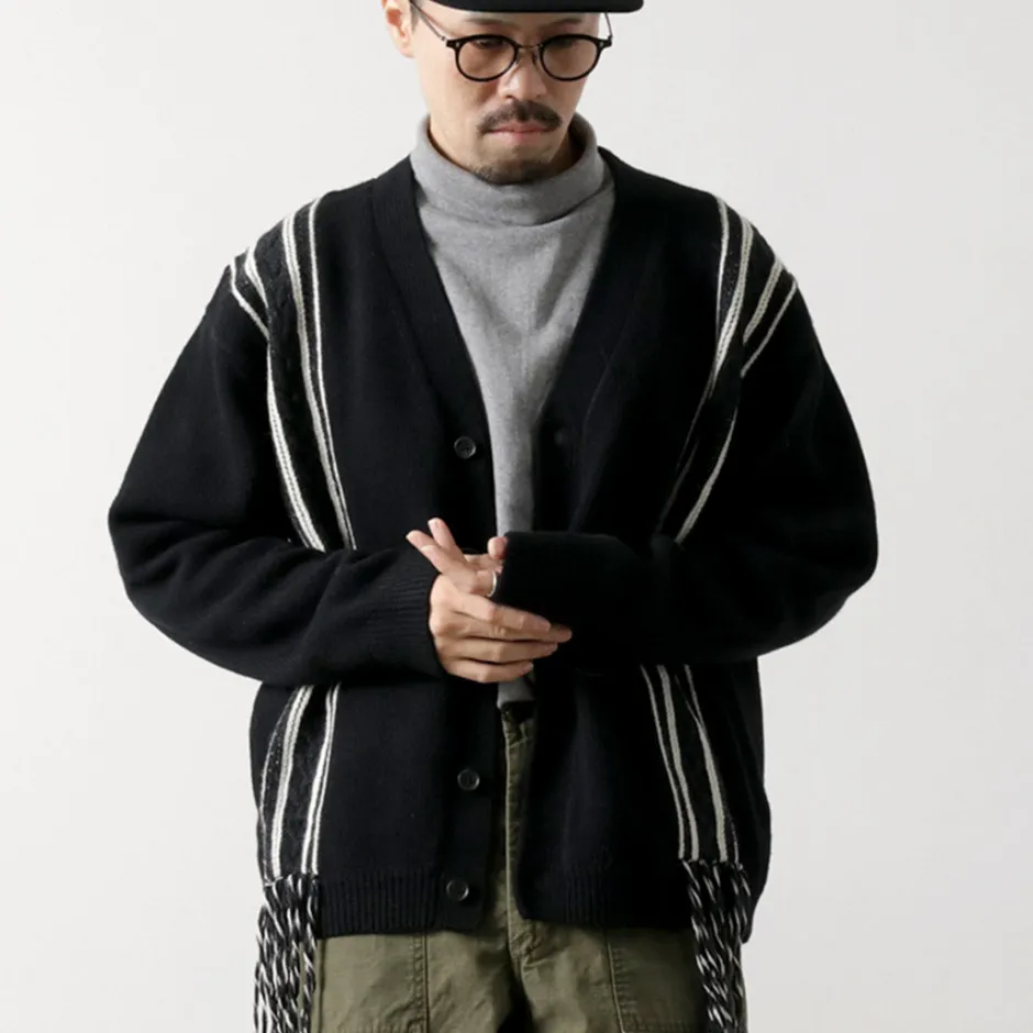 Knits^SON OF THE CHEESE / Fringe Knit Cardigan