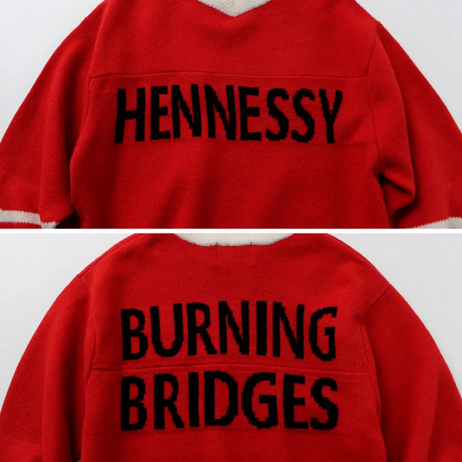 Knits^SON OF THE CHEESE / Hennessy Football Sweater
