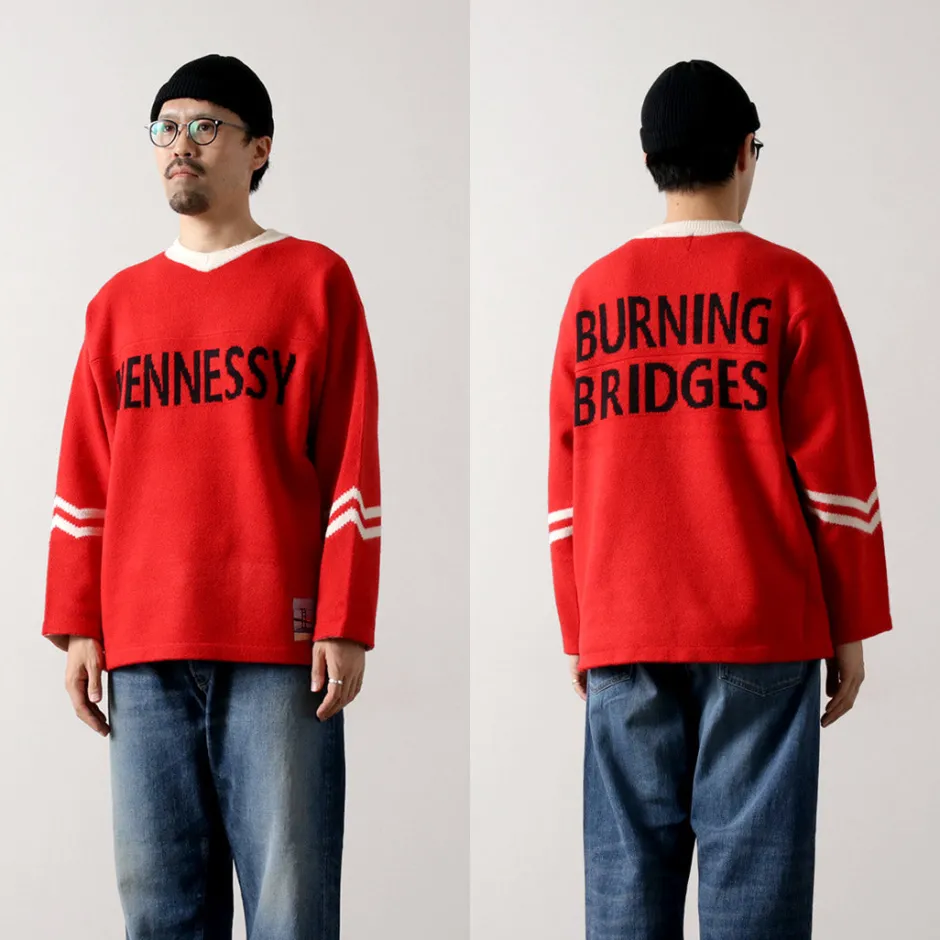 Knits^SON OF THE CHEESE / Hennessy Football Sweater