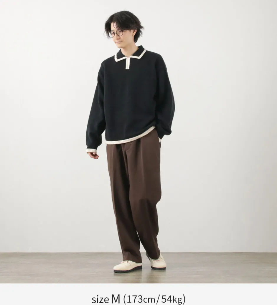 Knits^SON OF THE CHEESE / Line Polo Knit